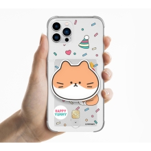 [TryCozy] 야옹이 플레이 에폭시톡 클리어 에어쿠션 카드젤리케이스