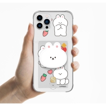 [TryCozy] 바니 푸드 에폭시톡 클리어 에어쿠션 카드젤리케이스