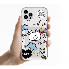 [TM]티엠 쌀밥약밥 끄적끄적 클리어 에어쿠션 카드젤리케이스