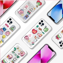 [TryCozy] 핑크 리틀티노 패치 클리어 에어쿠션 카드젤리케이스