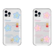 [TryCozy] 플라워레터링 클리어 에어쿠션 카드젤리케이스