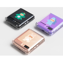 [TryCozy] 갤럭시Z플립시리즈 투명범퍼케이스 베어코스튬