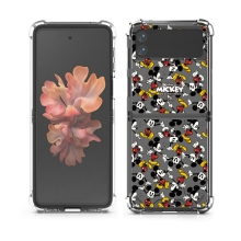 디즈니 더블 빈티지 갤럭시Z플립시리즈 투명범퍼케이스