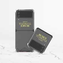 [TryCozy] 갤럭시Z플립시리즈 투명범퍼케이스 타이포컬러