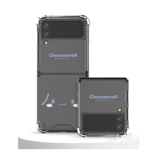 [Sanrio]산리오 캐릭터즈 페이스 갤럭시Z플립시리즈 투명범퍼케이스