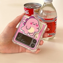 [TryCozy] 숨바꼭질 리틀티노 에폭시톡 갤럭시Z플립시리즈 투명범퍼케이스