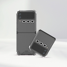 [TryCozy] 냥이멍뭉 페이스 갤럭시Z플립시리즈 투명범퍼케이스