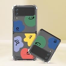 [TryCozy] 와글와글 패턴 갤럭시Z플립시리즈 투명범퍼케이스