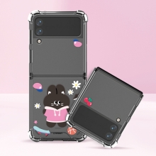 [TryCozy] 블랙래빗 갤럭시Z플립시리즈 투명범퍼케이스