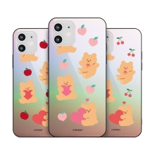 [TryCozy] 러브베어과일 홀로그램 미러범퍼케이스