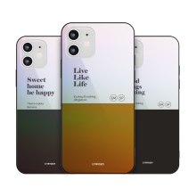 [TryCozy] 투톤컬러 홀로그램 미러범퍼케이스