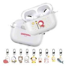 [에어팟프로/프로2세대 클리어 일체형+키링] 옴팡이 필링