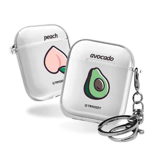 디자인 에어팟1,2세대 클리어케이스 새콤달콤