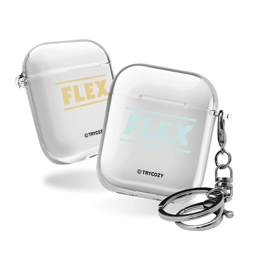 디자인 에어팟1,2세대 클리어케이스 플렉스