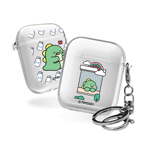 디자인 에어팟1,2세대 클리어케이스 리틀티노의 하루