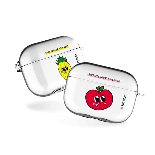 과일친구들 에어팟프로/에어팟프로2 클리어케이스