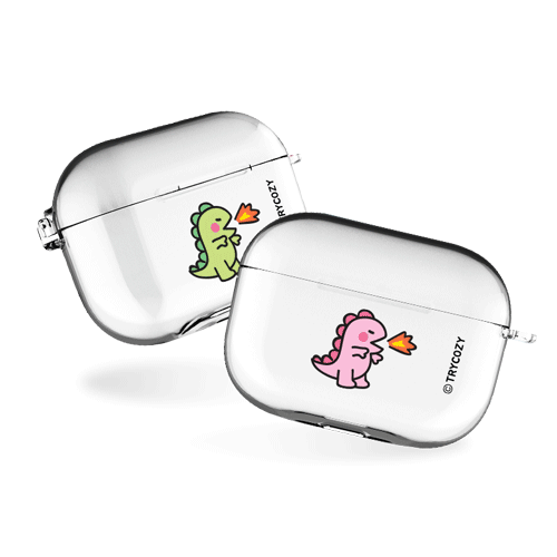 다이노 에어팟프로/에어팟프로2 클리어케이스