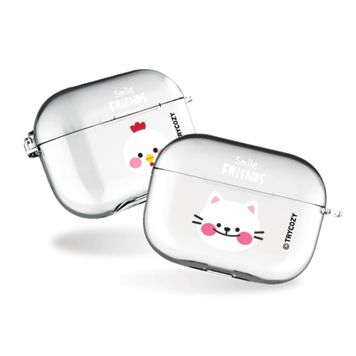 스마일프렌즈 에어팟프로/에어팟프로2 클리어케이스