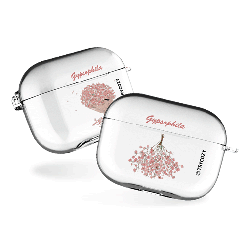 안개꽃 에어팟프로/에어팟프로2 클리어케이스