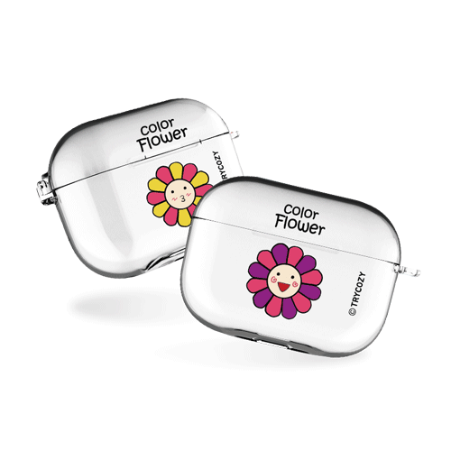 안녕플라워 에어팟프로/에어팟프로2 클리어케이스