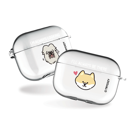 위드펫 에어팟프로/에어팟프로2 클리어케이스