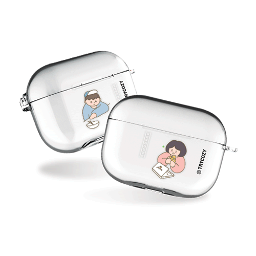 일상남녀 에어팟프로/에어팟프로2 클리어케이스