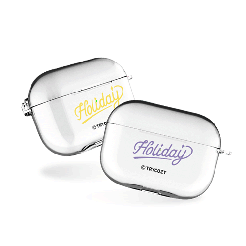 홀리데이 에어팟프로/에어팟프로2 클리어케이스