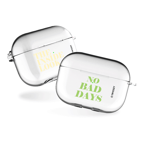 문구시리즈 에어팟프로/에어팟프로2 클리어케이스