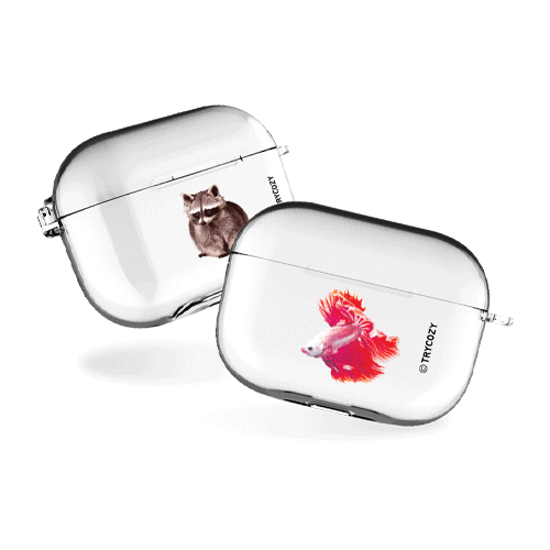 와일드애니멀 에어팟프로/에어팟프로2 클리어케이스