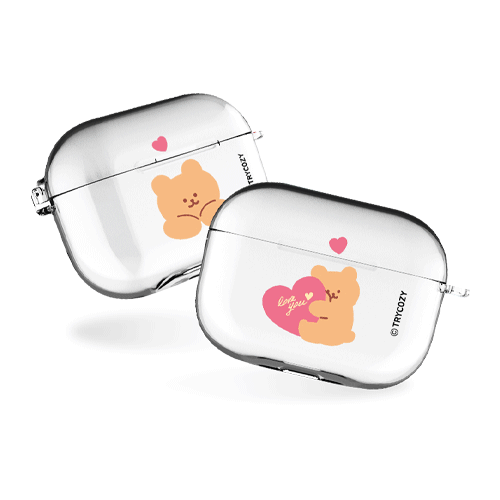 러브베어 에어팟프로/에어팟프로2 클리어케이스
