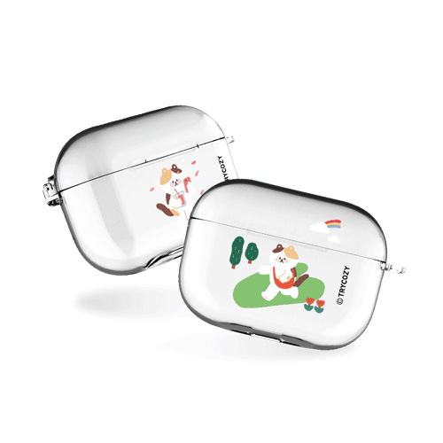 냥이의나들이 에어팟프로/에어팟프로2 클리어케이스