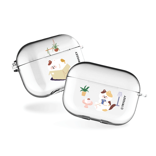 냥이의집콕 에어팟프로/에어팟프로2 클리어케이스