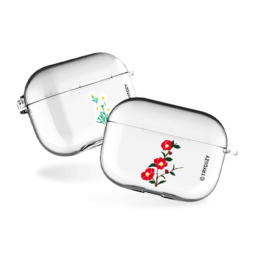 심플플라워 에어팟프로/에어팟프로2 클리어케이스