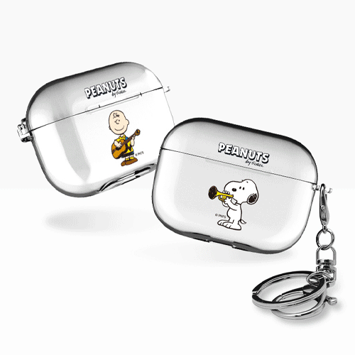 스누피 드림 에어팟프로/에어팟프로2 클리어케이스