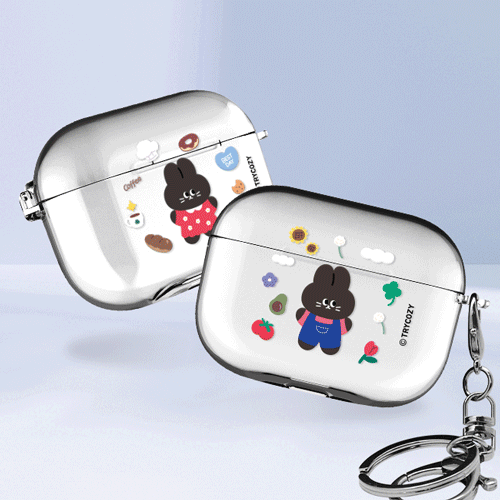 블랙래빗 에어팟프로/에어팟프로2 클리어케이스