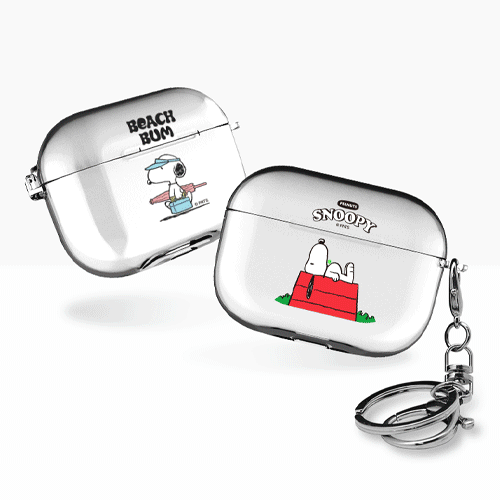 스누피 라이프 에어팟프로/에어팟프로2 클리어케이스