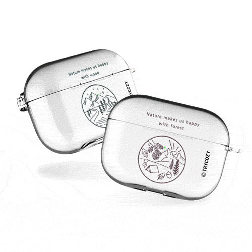 내추럴 에어팟프로/에어팟프로2 클리어케이스