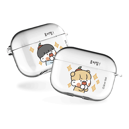 실버벨 뽀시래기 시즌7 에어팟3세대 클리어케이스