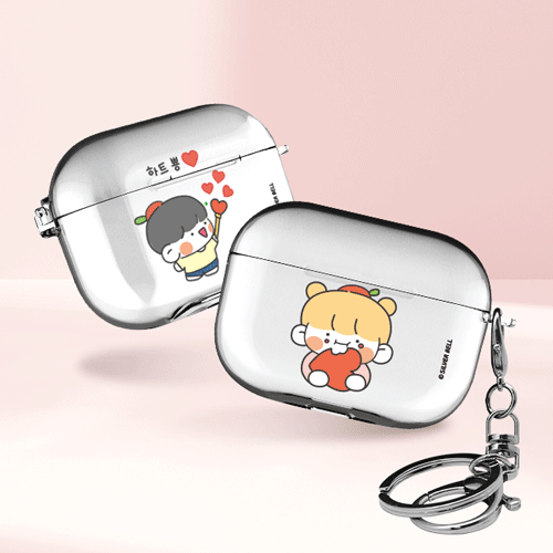 실버벨 뽀시래기 시즌10 에어팟3세대 클리어케이스