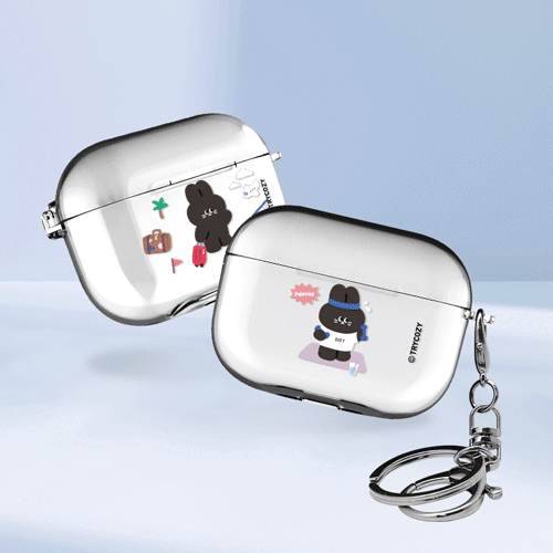 블랙래빗 버킷리스트 에어팟3세대 클리어케이스