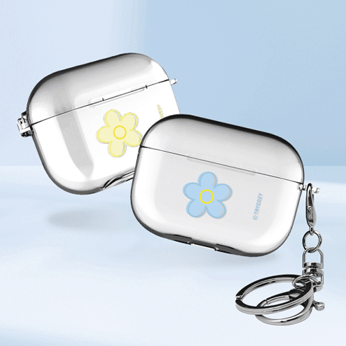 플라워레터링 에어팟3세대 클리어케이스
