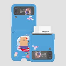 [TryCozy] 쿼카 여름 휴가 갤럭시Z플립시리즈 카드 3D곡면하드케이스