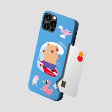 [TryCozy] 쿼카 여름 휴가 카드 3D곡면하드케이스