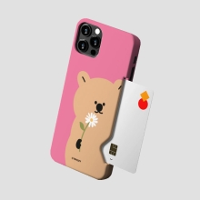 [TryCozy] 쿼카 플라워 카드 3D곡면하드케이스