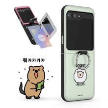 [Silver Bell]실버벨 귀염뽀짝 시즌3 갤럭시Z플립시리즈 고리형 카드도어범퍼케이스