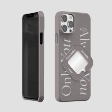 [TryCozy] 사각 레터링 3D곡면하드케이스+미러 스마트톡