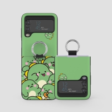 [TryCozy] 리틀티노 와글와글 갤럭시Z플립시리즈 고리형 카드도어범퍼케이스