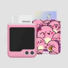 [TryCozy] 리틀티노 와글와글 갤럭시Z플립시리즈 카드 3D곡면하드케이스
