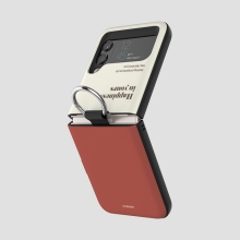 [TryCozy] 투톤컬러 갤럭시Z플립시리즈 고리형 카드도어범퍼케이스