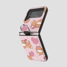 [TryCozy] 야옹이 점프 갤럭시Z플립시리즈 고리형 카드도어범퍼케이스